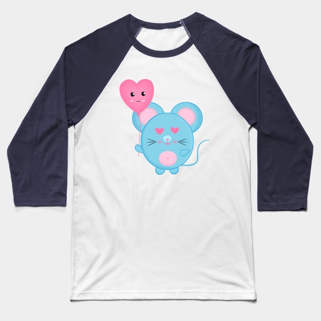 A Rat in Love Baseball T-Shirt by PatrioTEEism